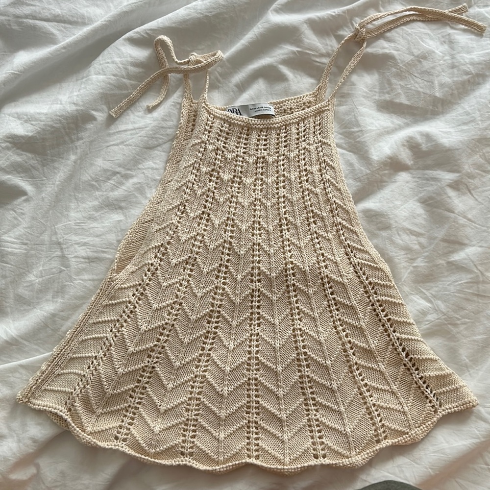 zara knit tank top